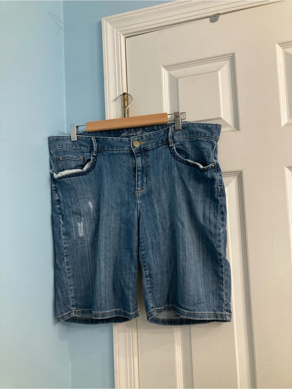 Eddie Bauer Light Blue Denim Jean Shorts